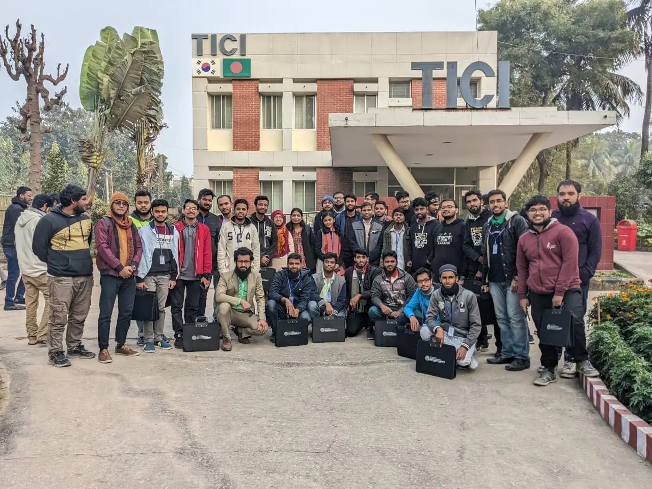 tici group photo after the training completion